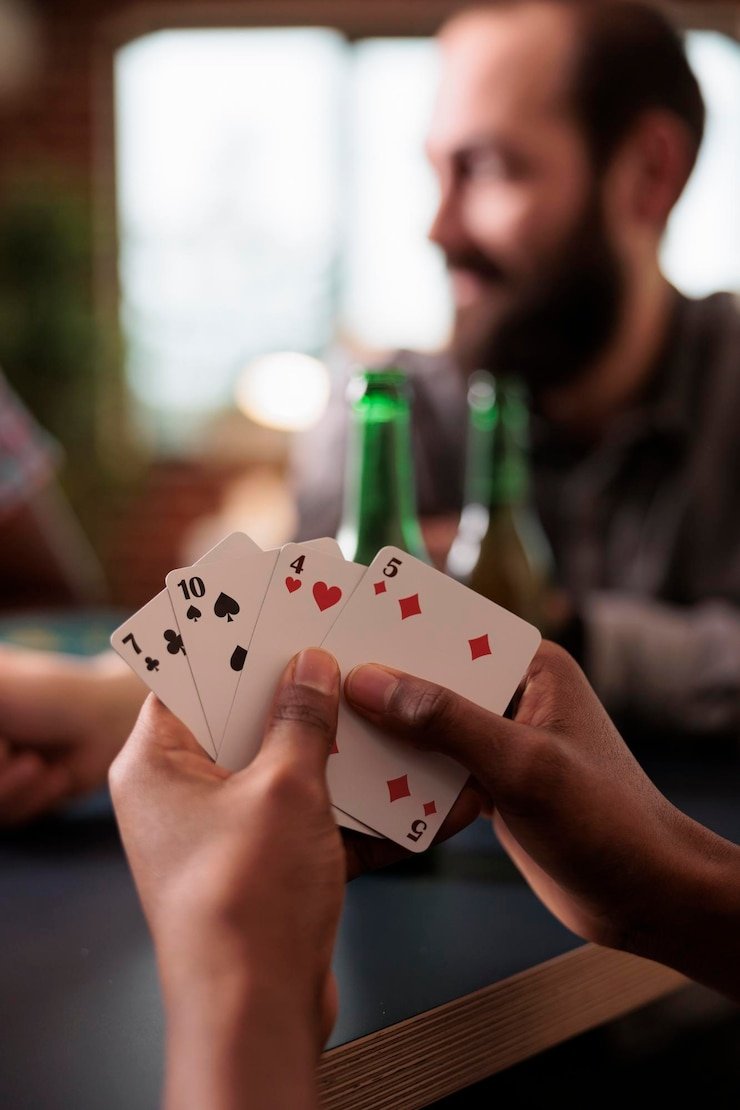 Live dealer blackjack table with multi-camera view